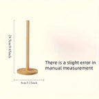 Bamboo Paper Towel Holder Countertop Stand