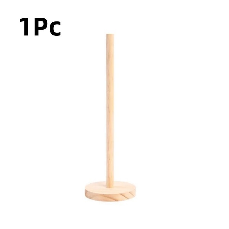 Bamboo Paper Towel Holder Countertop Stand