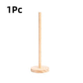 Bamboo Paper Towel Holder Countertop Stand