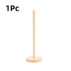 Bamboo Paper Towel Holder Countertop Stand