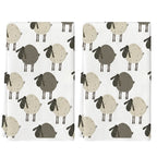Cute Lamb Kitchen Towel Set, Super Absorbent Cleaning Cloths, Soft Hand Towel and Dishcloth for Cooking, Baking