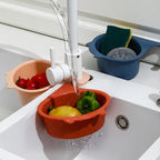 Most Reviewed Cat Shape Kitchen Sink Drain Basket and Faucet Filter Basket for Fruit and Vegetable Rinsing