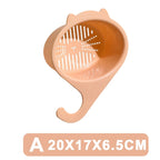 Most Reviewed Cat Shape Kitchen Sink Drain Basket and Faucet Filter Basket for Fruit and Vegetable Rinsing