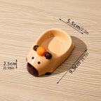 Hand-Painted Capybara Dipping Bowl 3.1in Ceramic Sauce Dish for Condiments and Snacks