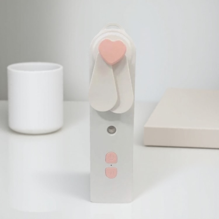 Portable Fan & Humidifier USB Rechargeable Mini Fan with Mist Spray