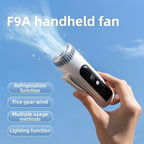 Ice Cooling Portable Fan with LED Display & USB Rechargeable Battery