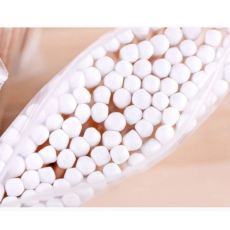 Natural Double Head Wood Cotton Swabs for Gentle Personal Care and Makeup Precision
