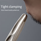 Heavy-Duty Stainless Steel Eyebrow Tweezers, Sharp Tips for Precise Facial Hair Grooming