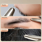 Heavy-Duty Stainless Steel Eyebrow Tweezers, Sharp Tips for Precise Facial Hair Grooming