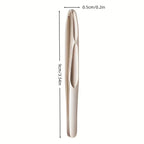 Heavy-Duty Stainless Steel Eyebrow Tweezers, Sharp Tips for Precise Facial Hair Grooming