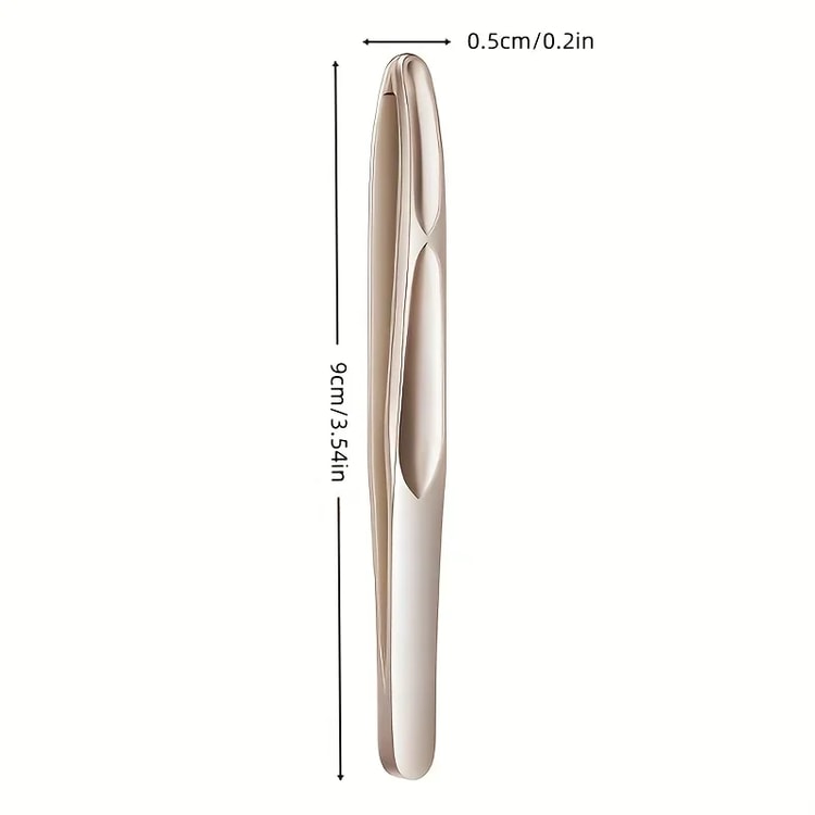 Heavy-Duty Stainless Steel Eyebrow Tweezers, Sharp Tips for Precise Facial Hair Grooming