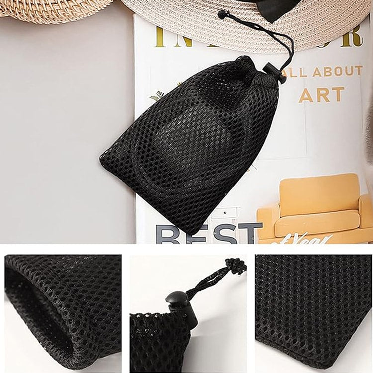 Multi Purpose Nylon Mesh Drawstring Storage Pouch Bag for Travel and Outdoor, Ideal Organizer for Digital Products