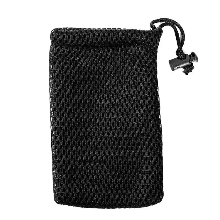 Multi Purpose Nylon Mesh Drawstring Storage Pouch Bag for Travel and Outdoor, Ideal Organizer for Digital Products